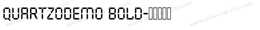QUARTZOdemo Bold字体转换